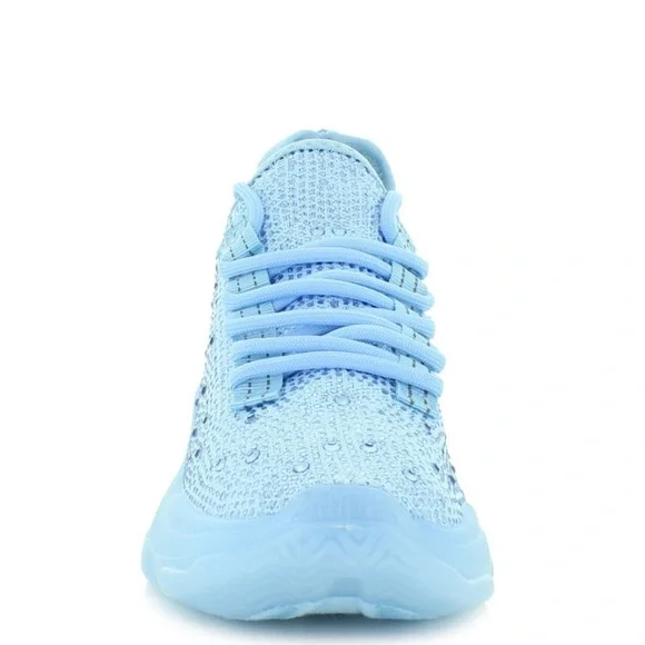 Light Blue Blinged Out Sneaker - Picture 5 of 5